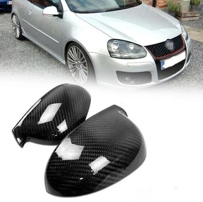 Зеркальные крышки из углеродного волокна для Golf Jeta MK5 5 Passat B6 B5.5 с боковыми