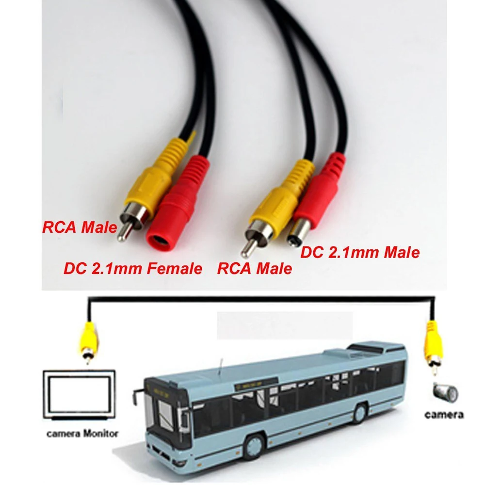 5 м/10 м/20 м RCA видео AV DC кабель питания для ТВ система видеонаблюдения