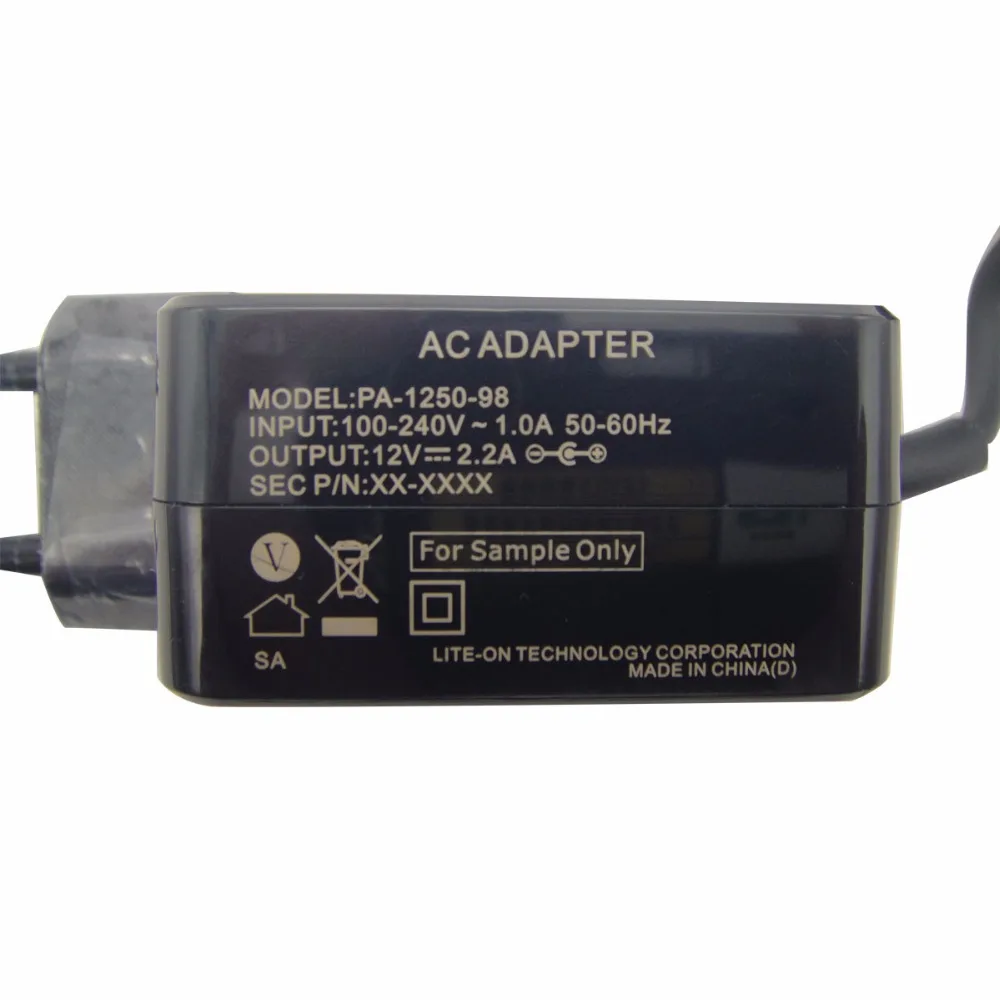 EU Plug 12V 2.2A 26W 2.5* 0.7mm Laptop AC Adapter for Samsung AD-2612BKR NP930X2K PA-1250-98 PA-1250-96 Power Supply | Компьютеры и