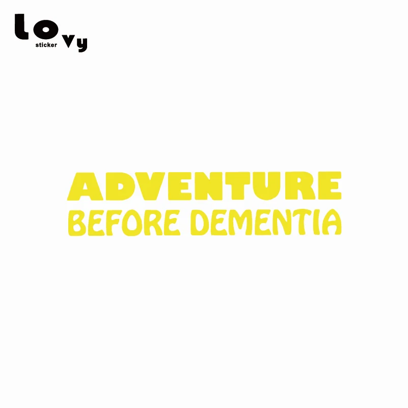 Adventure Before Dementia забавные слова Виниловая наклейка для автомобиля/наклейка