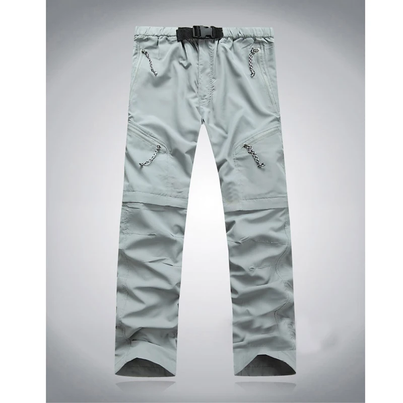 Новинка мужские быстросохнущие съемные походные брюки летние дышащие