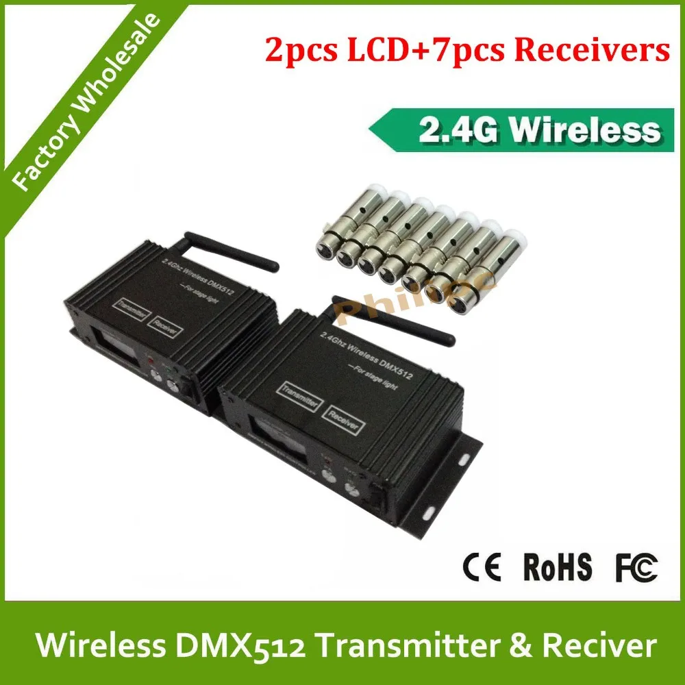 

DHL Fast Free Shipping 2.4G Wireless DMX wireless controller transmitter receiver,LED Lighting Controller,DMX512 controllor