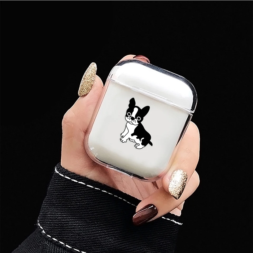 Милый прозрачный чехол для APPLE Airpods чехол Кристалл Bluetooth жесткий кейс для наушников беспроводные наушники зарядка коробка сумка