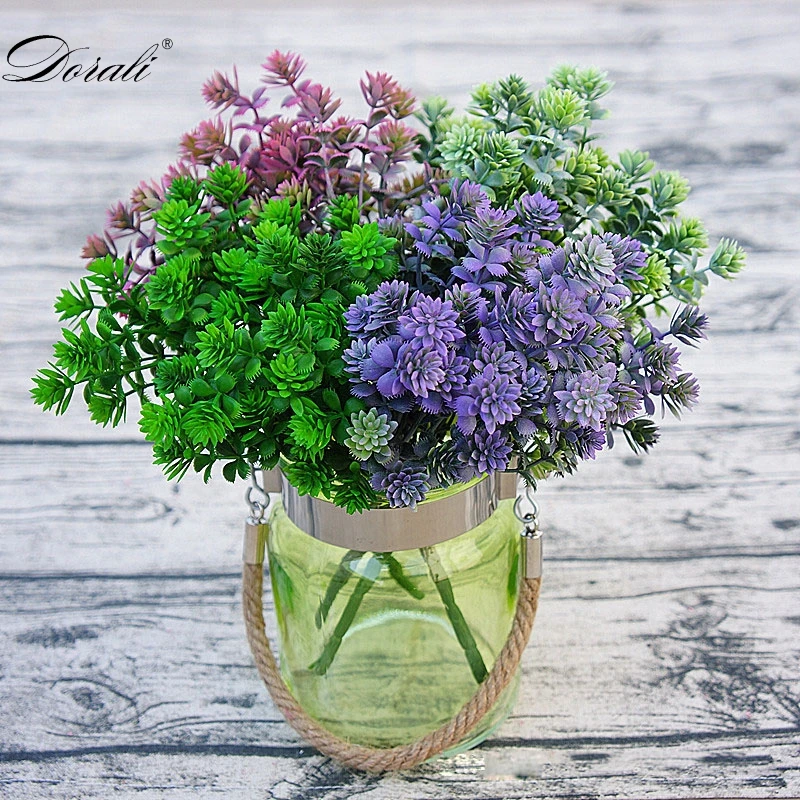 Искусственные растения 28 головок искусственные осенние листья пластиковые