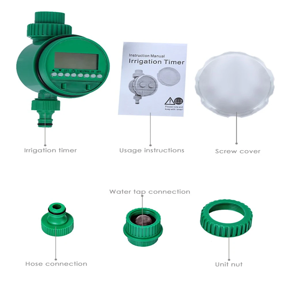 Электронный таймер воды сад Соленоидный клапан орошения Таймер разбрызгиватель