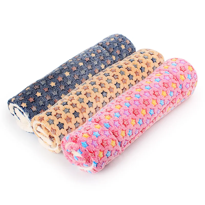 Зимний теплый чехол-накладка для кошек и собак подушка симпатичная звезда