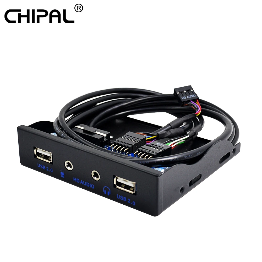 CHIPAL 20 контактный 4 портовый USB 2 0 концентратор ПК Передняя панель кронштейн HD
