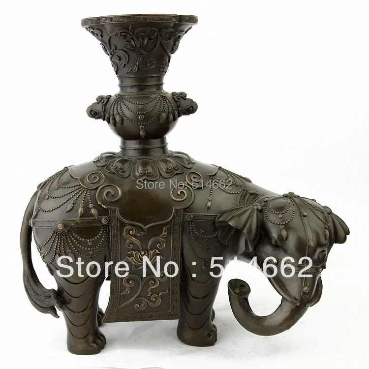 

FengShui Brass Pair Of Tai Ping Elephant STATUES/Elephant