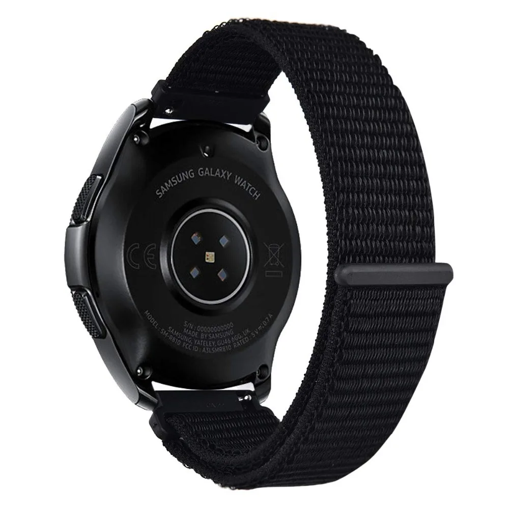 20 мм 22 мм нейлоновый ремешок для спортивных часов для samsung Galaxy Watch Active 46 мм 42 мм магнитный браслет для huawei Watch GT браслет