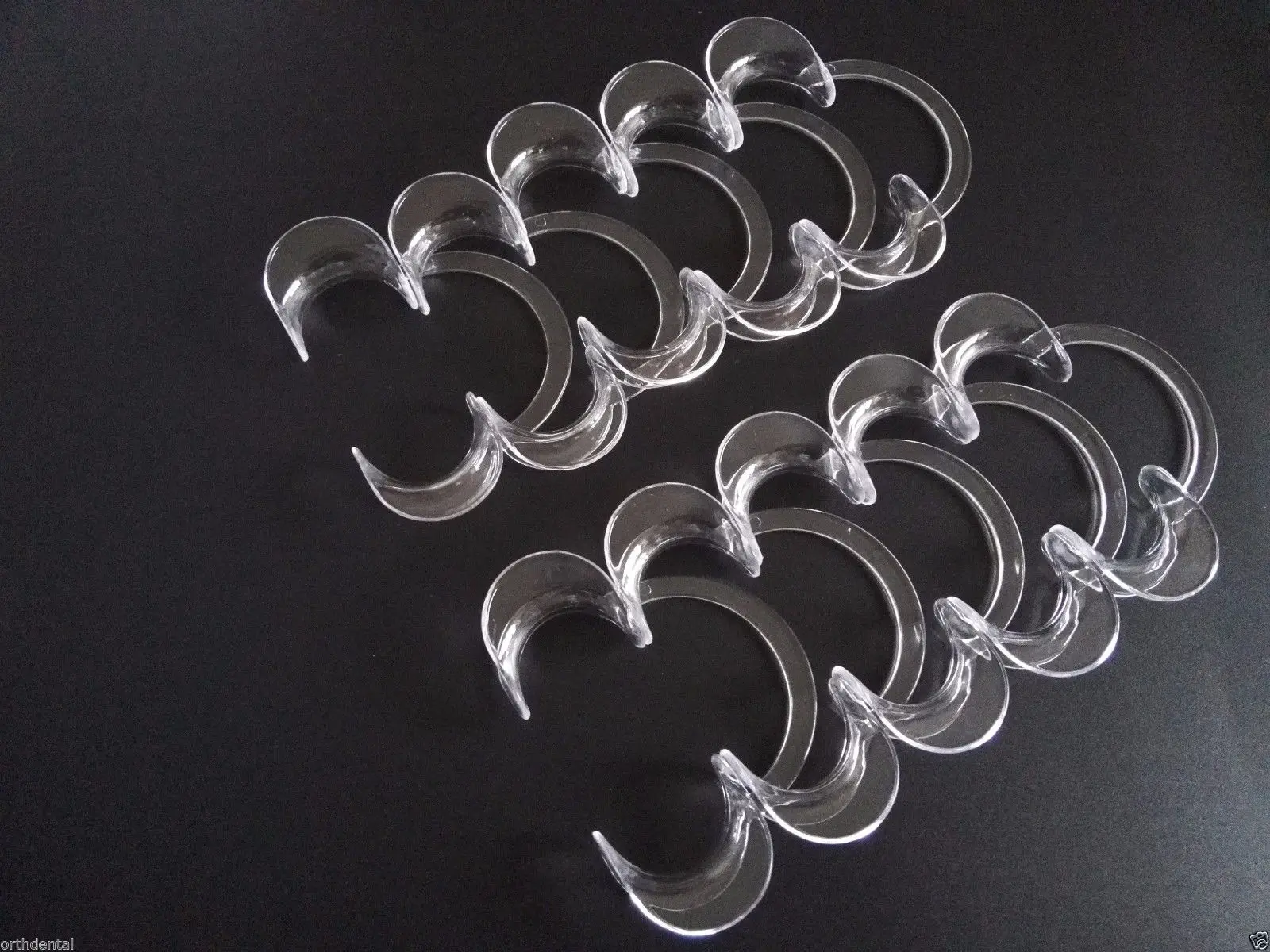 

Orthdent Dental 50 PCS Oral Cheek Lip Retractor Mouth Opener C Forme Small Clear White Dental Products Oral Clean Tool