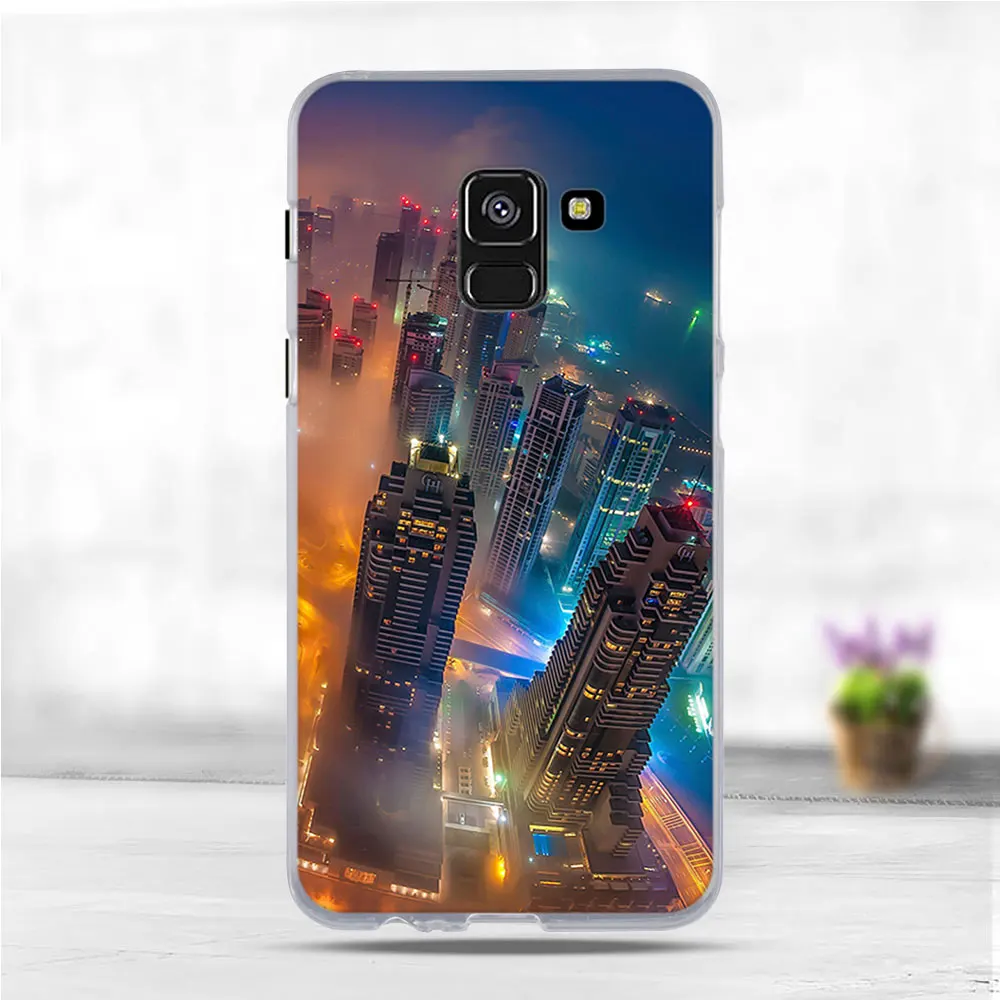 Для Samsung Galaxy A8 (2018) A530F чехол TPU ультра тонкий мягкий для защитный | Мобильные
