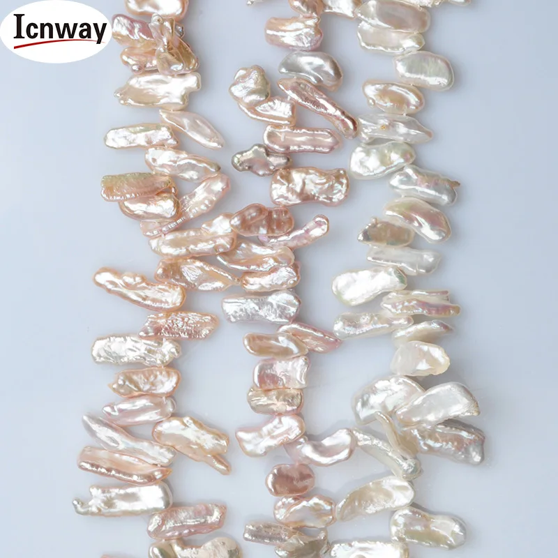 

Natural AA reborn keshi biwa Pearl 10-14mm For Jewelry Making 15inches DIY necklace bracelet earring FreeShipping Wholesale