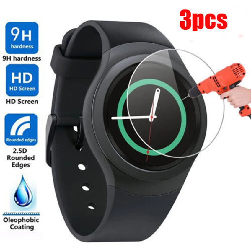 3 шт экран из закаленного стекла для Samsung Gear S3 Classic/Frontier защитная пленка | Мобильные