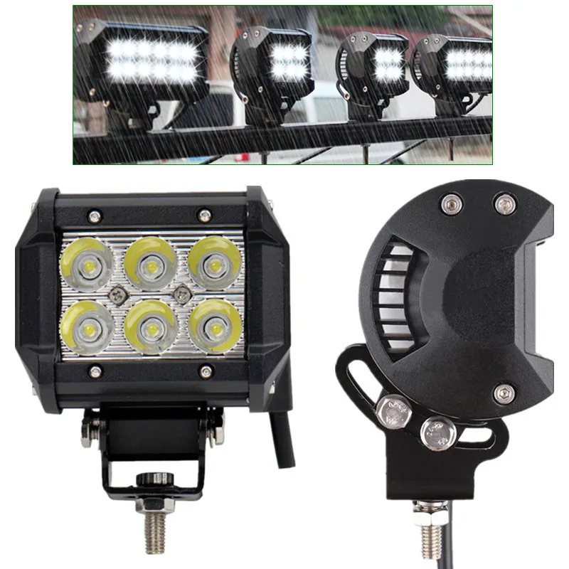 1 шт./пара 18 Вт светодиодный для бездорожья LED дальнего света работы Точечный