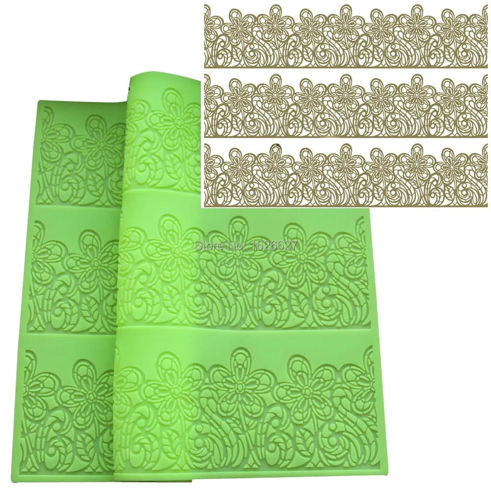 Декоративные цветы сахар силиконовая кружевная форма для выпечки тортов