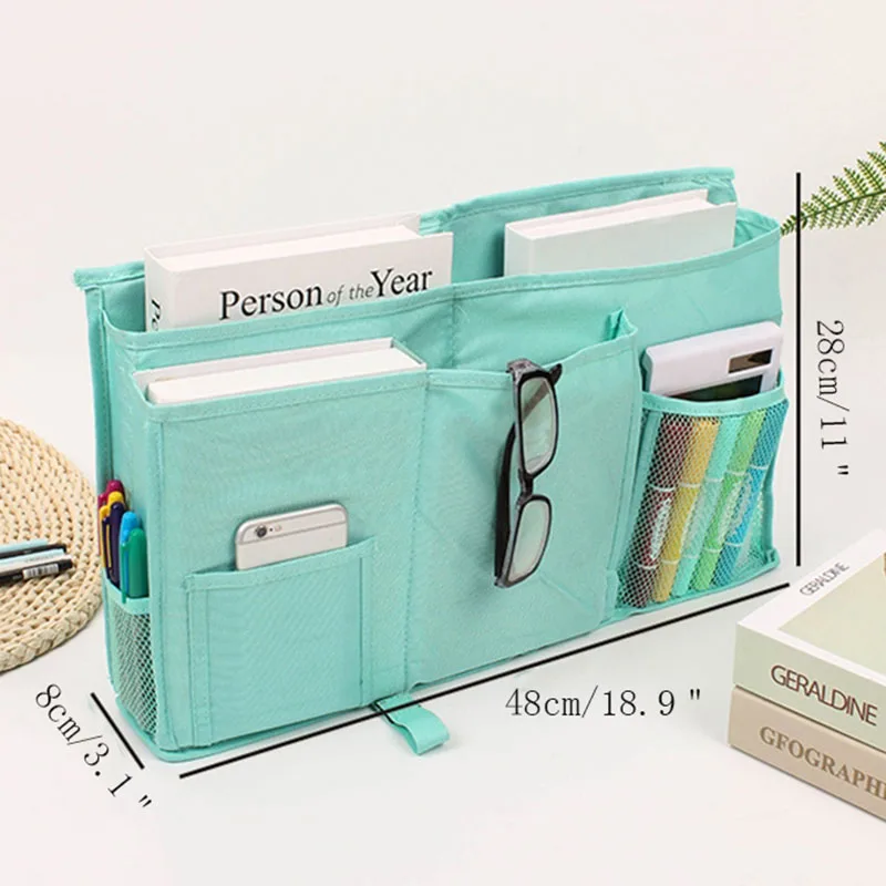 

Creative Oxford Cloth Storage Bags And Multi-Function Home Book Stationery Sundries Bedside Portable Student Bed Storage Bags
