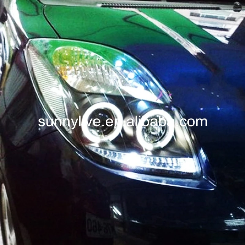 Для TOYOTA Yaris светодиодный ные фары ангельские глазки на 2006 2010 год SN|yaris toyota|yaris