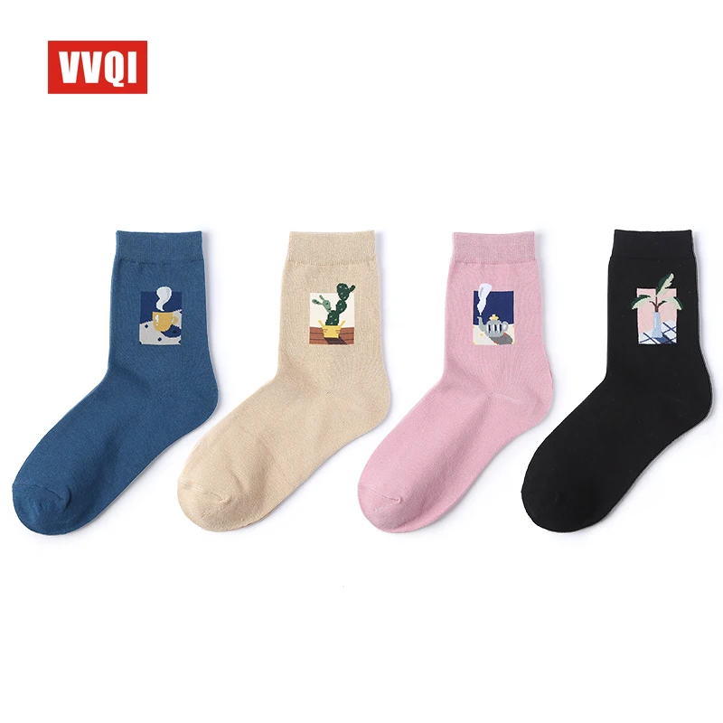 VVQIkorean harajuku розовые женские носки Японская уличная одежда милые Каваи