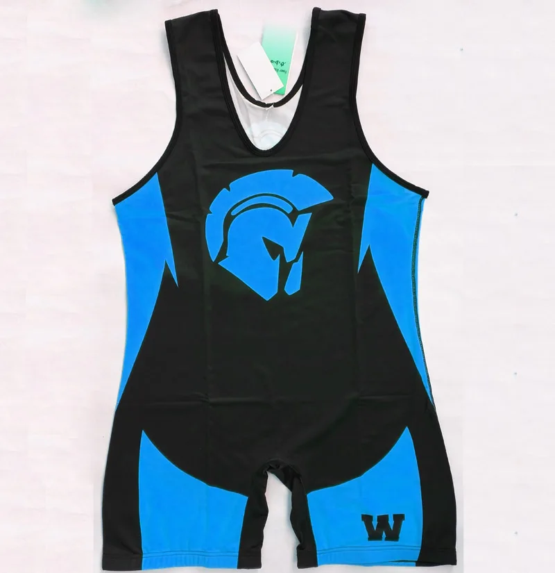 Мужской борец воин шлем плотный костюм цельный майка молодежная одежда для