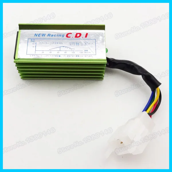 Зеленый 6-контактный AC Racing Зажигание CDI Коробка для питбайка квадроцикла картинга