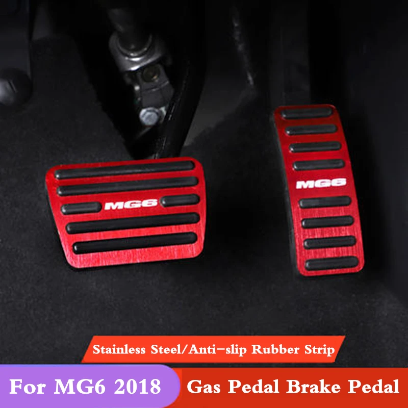 Для MG6 2018 2019 алюминий 2 шт. для педали газа автомобиля педаль тормоза акселератора