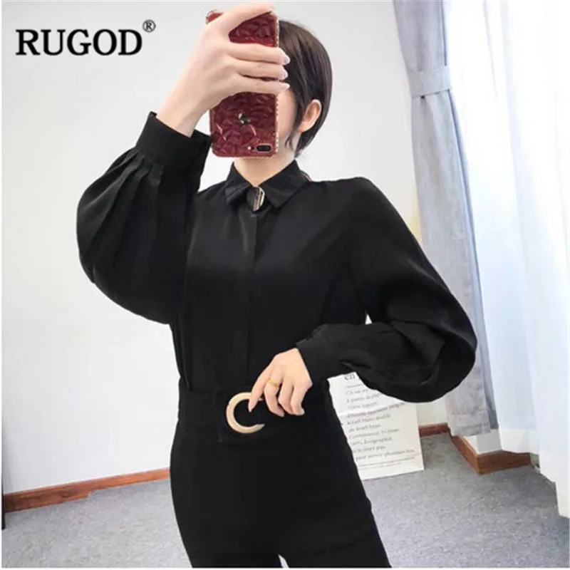 RUGOD Офисные женские туфли твердые блузка Бизнес Повседневное отложным