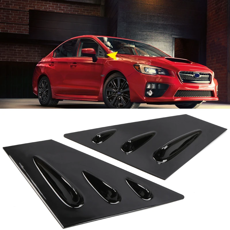 Для Субару WRX ИППП 4 дверный седан 2015 2019 ABS Пластик окна жалюзи накладка 2 шт./компл.