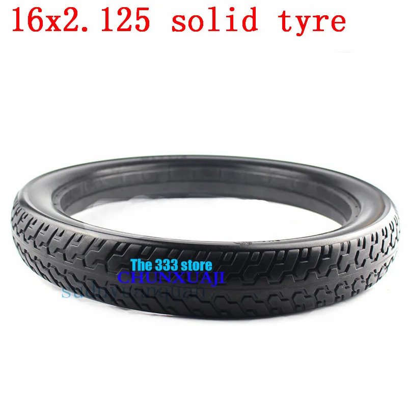 

16'' electric bicycle solid tire 16*2.125 non-inflatable solid tire for bicycle and bike tire 16x2.125 with mountain bike tyre