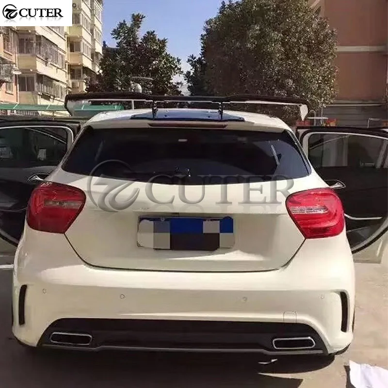 W176 задние крылья из углеродного волокна спойлер Крылья крыши для Mercedes Benz A250 A180 A200