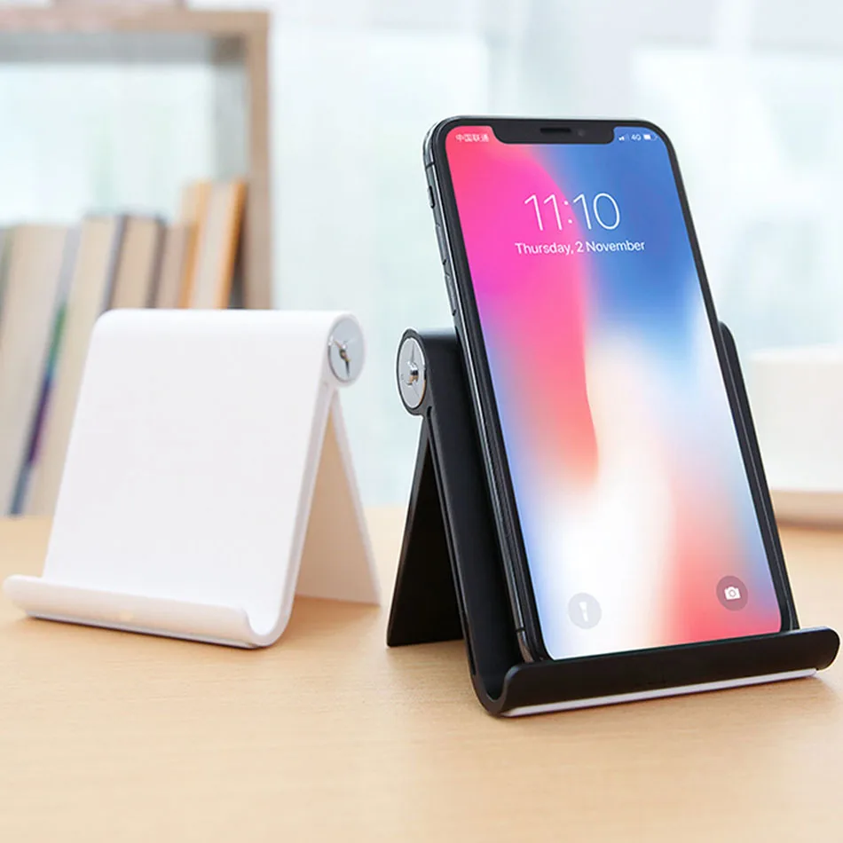Универсальный держатель для мобильного телефона Подставка для телефона iPhone XS Max X 8 7 samsung складной металлический Настольный планшет держатель для телефона