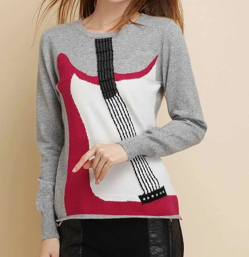 Лидер продаж 2019 кашемировый свитер с длинными рукавами шерстяной короткий