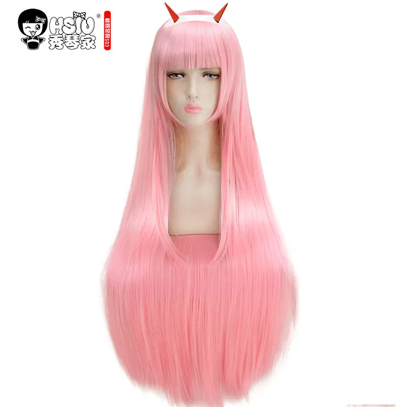 HSIU DARLING in the FRANXX Zero Two Cosplay Wig код 002 карнавальный костюм парики для Хэллоуина