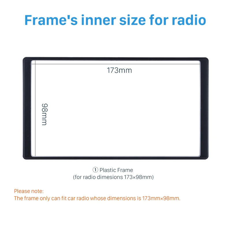 Seicane Exquisite Double Din Car Radio Fascia for 2008 HYUNDAI SANTAFE Trim Installation Kit Dashboard Cover Frame Panel | Автомобили и