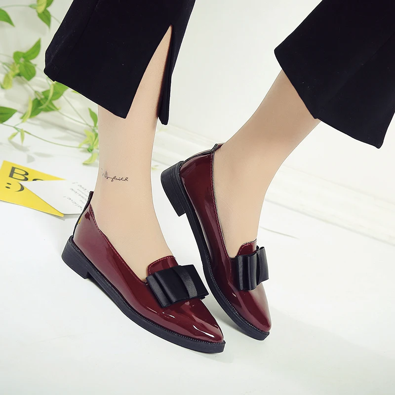 BeautyFeet/Классическая Брендовая обувь женские повседневные Черные Туфли-оксфорды с