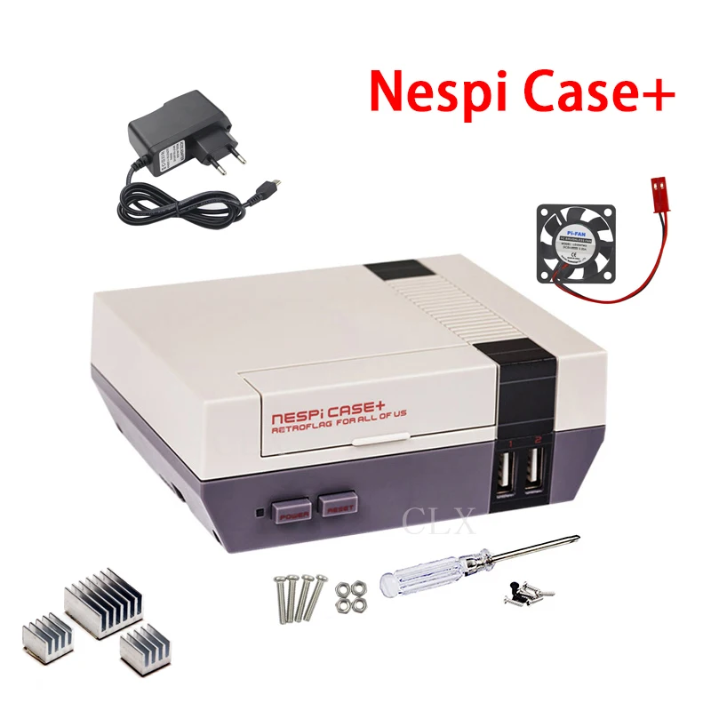 Retroflag NESPI Case+ Plus Safe Shutdown Functional POWER button Kit for Raspberry Pi 3 B+ /3/2B | Компьютеры и офис