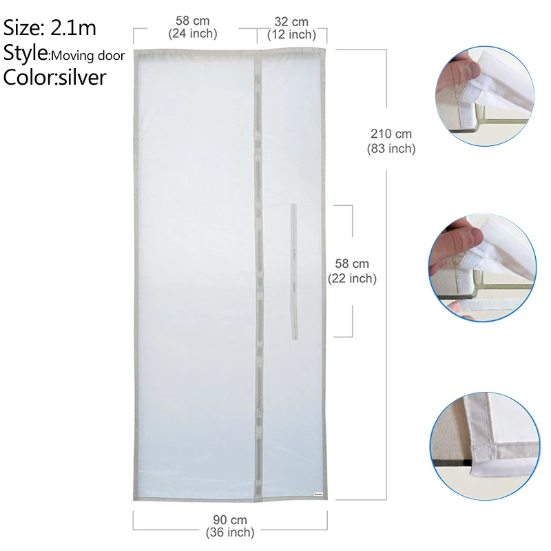

3m/4m/5.6m Window AirLock Seal Plate Air Conditioner Cover Soft Baffle Window Seal For All Mobile Air Conditioning Units