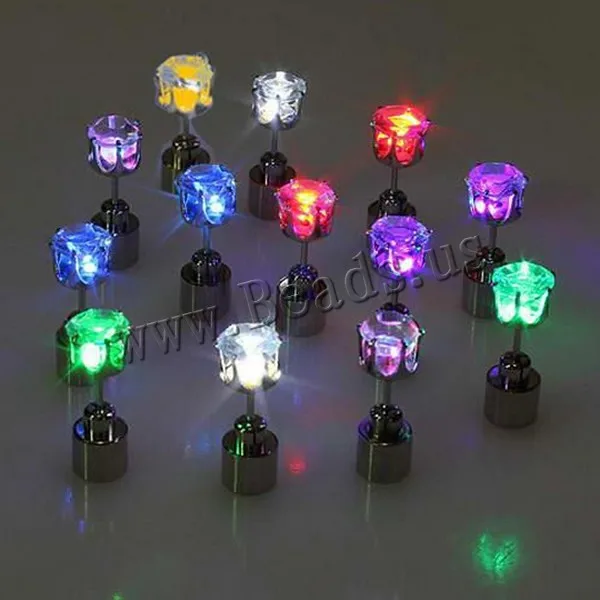 

1 pair Free Shipping Hot Cool Fashion Light Up LED Bling Earrings Ear Studs Dance Party Accessories Blinking