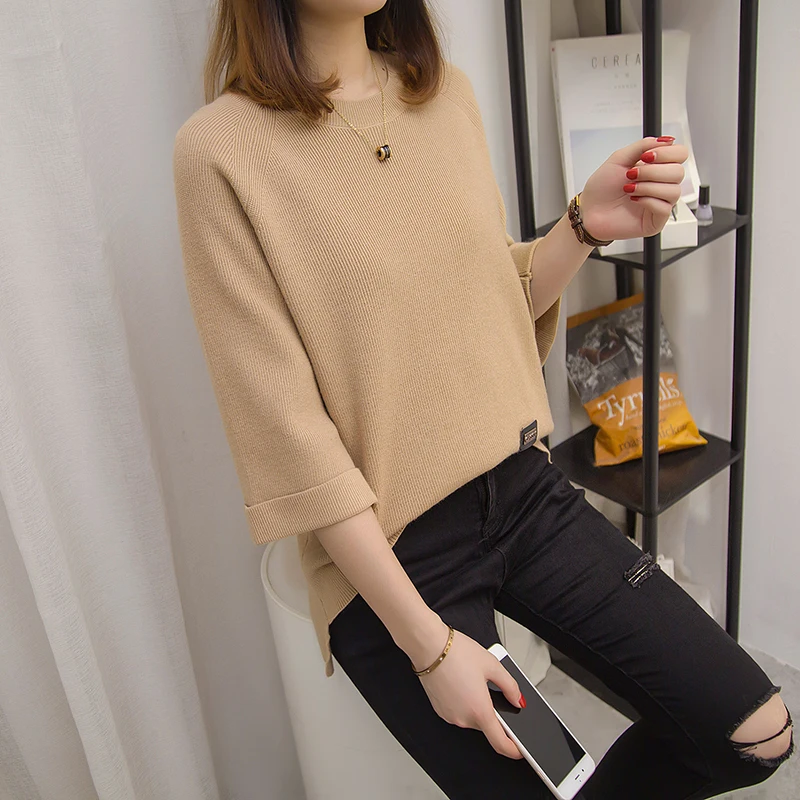 Зимний свитер для женщин осень 2018 элегантные женские пуловеры повседневные
