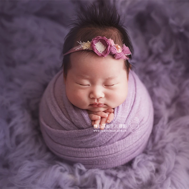 Newborn Knit Stretch Wrap Jersey Stretchy baby Photo Prop Layering Blanke | Мать и ребенок