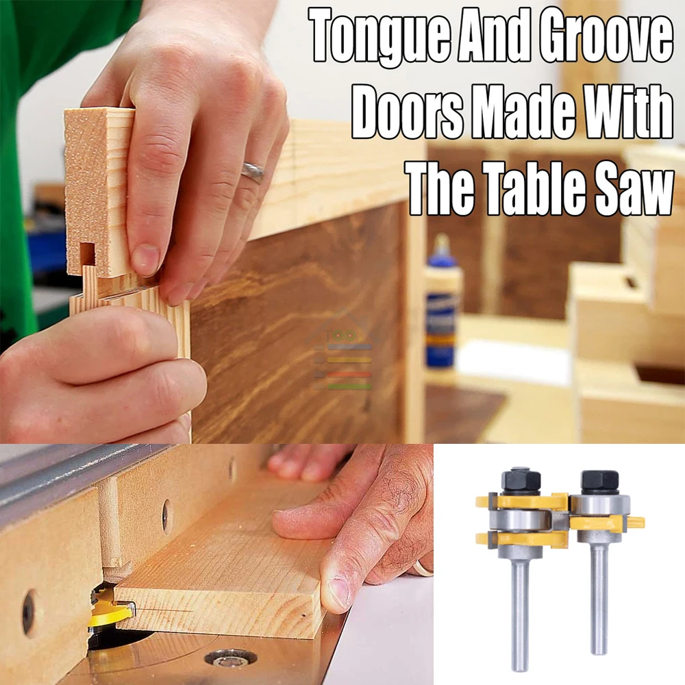 2 шт язык и барабанный фрезерный станок комплект древесины фрезерные