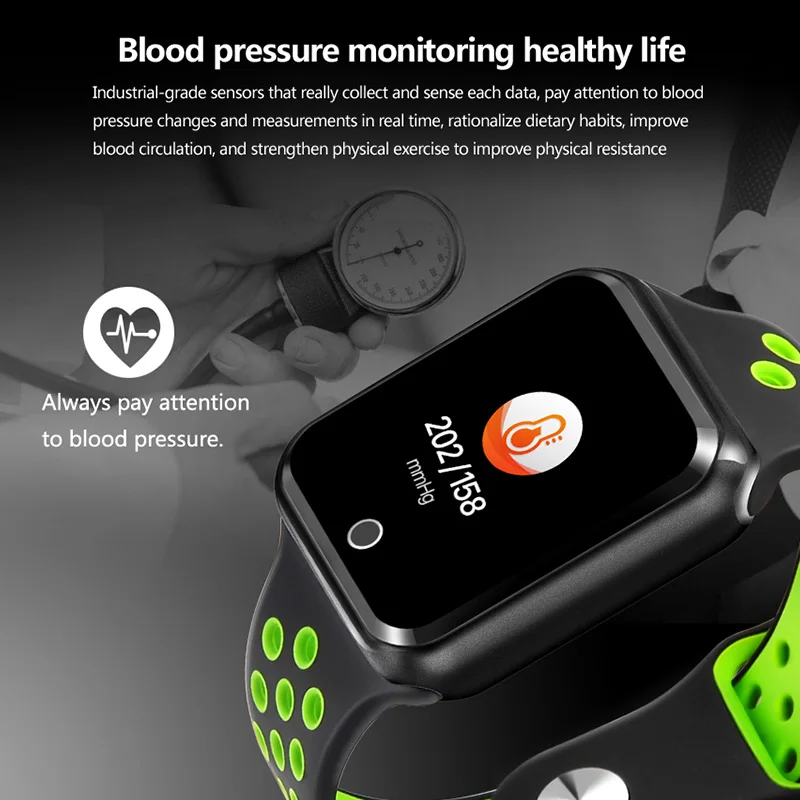 S226 Sports Smart Watch IP67 Waterproof Smartwatch With Heart Rate Monitor Fitness Bracelet Activity Tracker Support IOS Android |