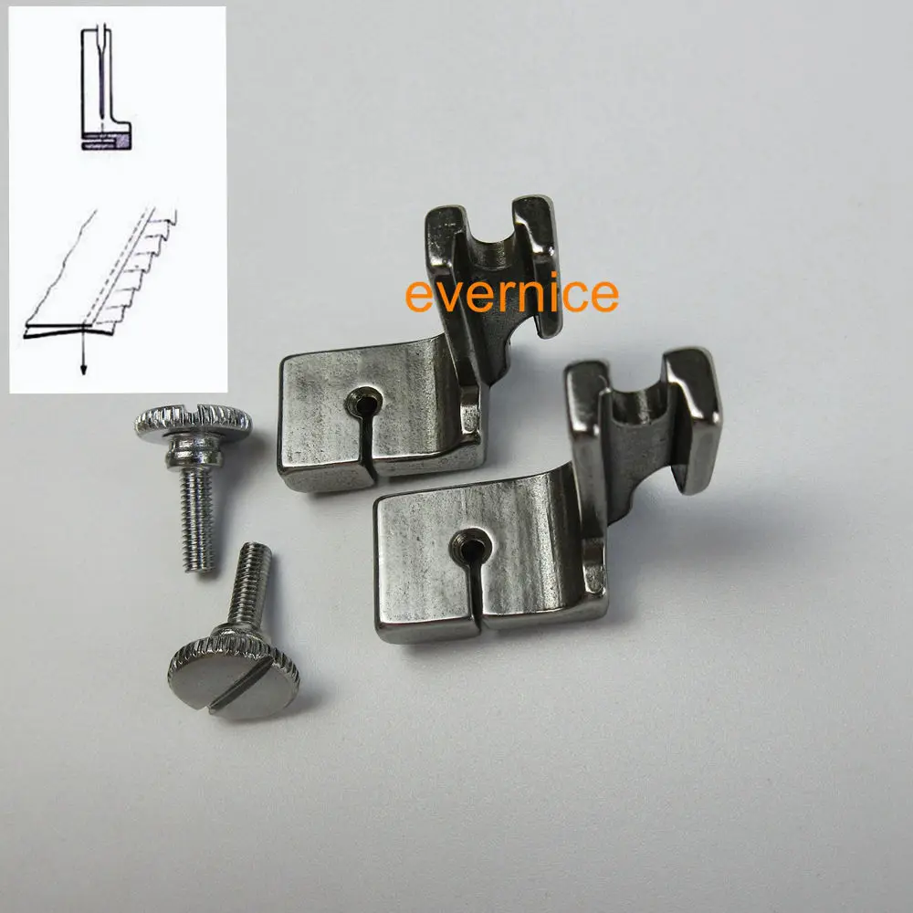 

2 Pieces Regular Type Tape Edge Shirring Foot For Industrial Sewing Machines