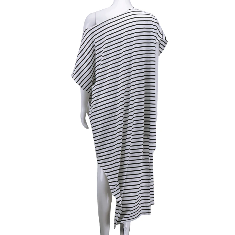 2016 New Print Black White Striped Dresses Midi Long Bodycon Bandage Maxi Dress Summer Clubwear Plus Size Women Clothing | Женская
