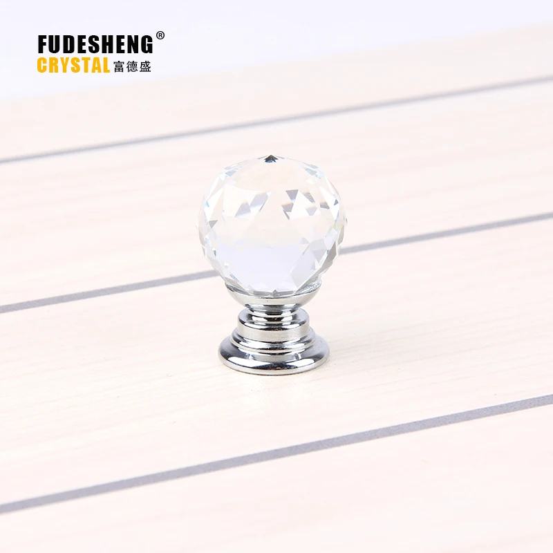 10Pcs 20mm K9 Crystal Glass Ball Clear Cabinet Knob Drawer Pull Handle Kitchen Door Wardrobe Hardware SJ-2018 | Обустройство дома