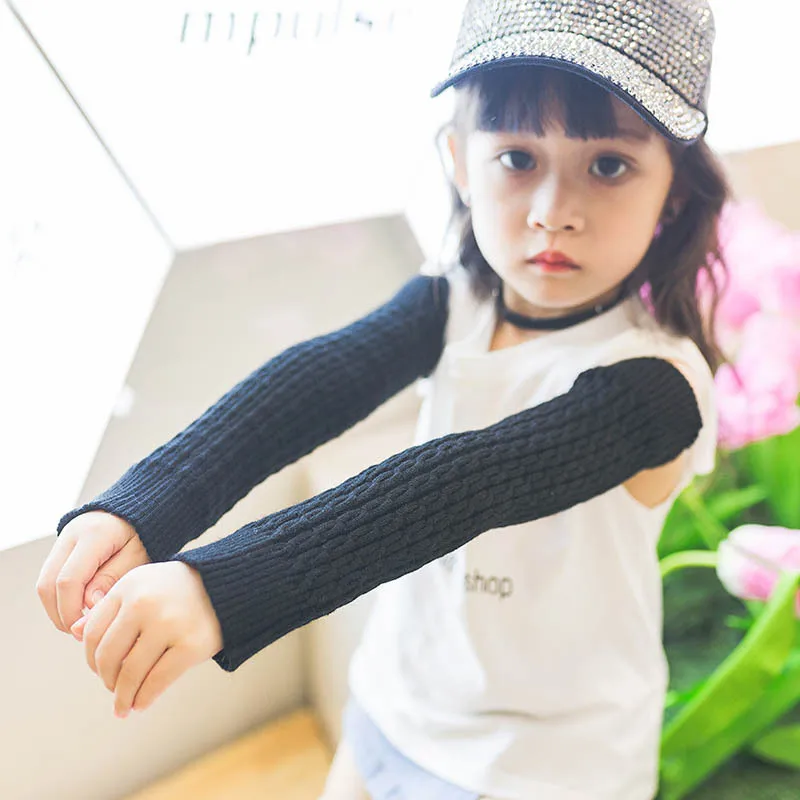 2019 г. Осенне зимние детские защитные гетры до колена для маленьких девочек теплые