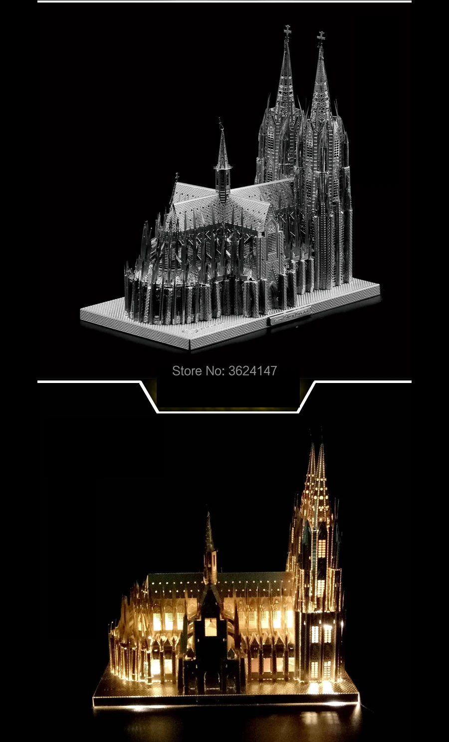 Великая немецкая архитектурная система Кельнского собора 3D головоломка