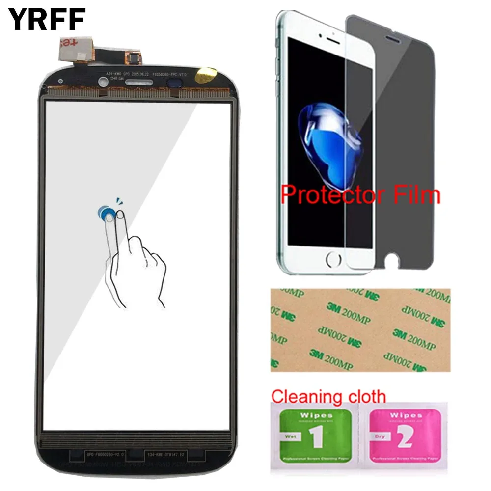 Переднее стекло для мобильного сенсорного экрана YRFF 5 0 дюйма Для Doogee Y100X