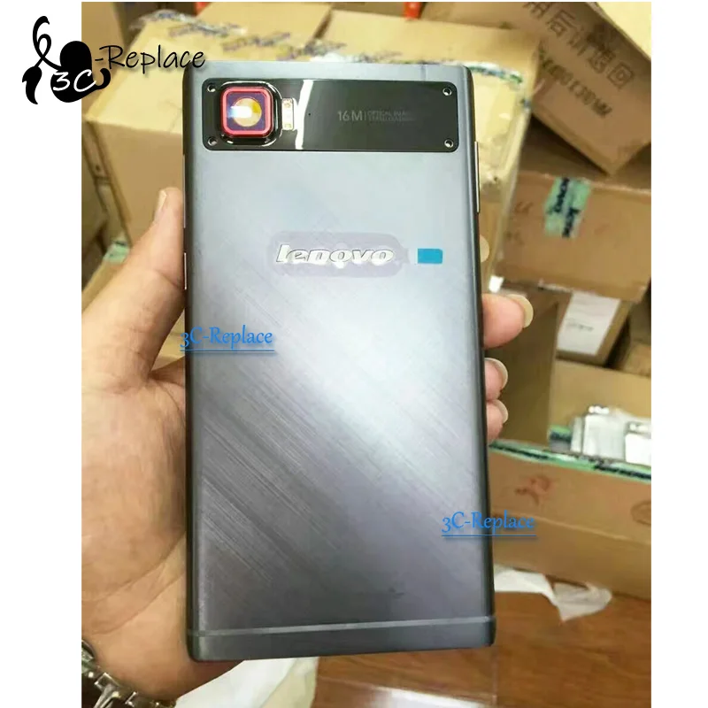 Черный/серебристый 6,0 дюймов для lenovo Vibe Z2 Pro K920 задняя крышка батарейного отсека Корпус дверного чехла Отслеживание заказа