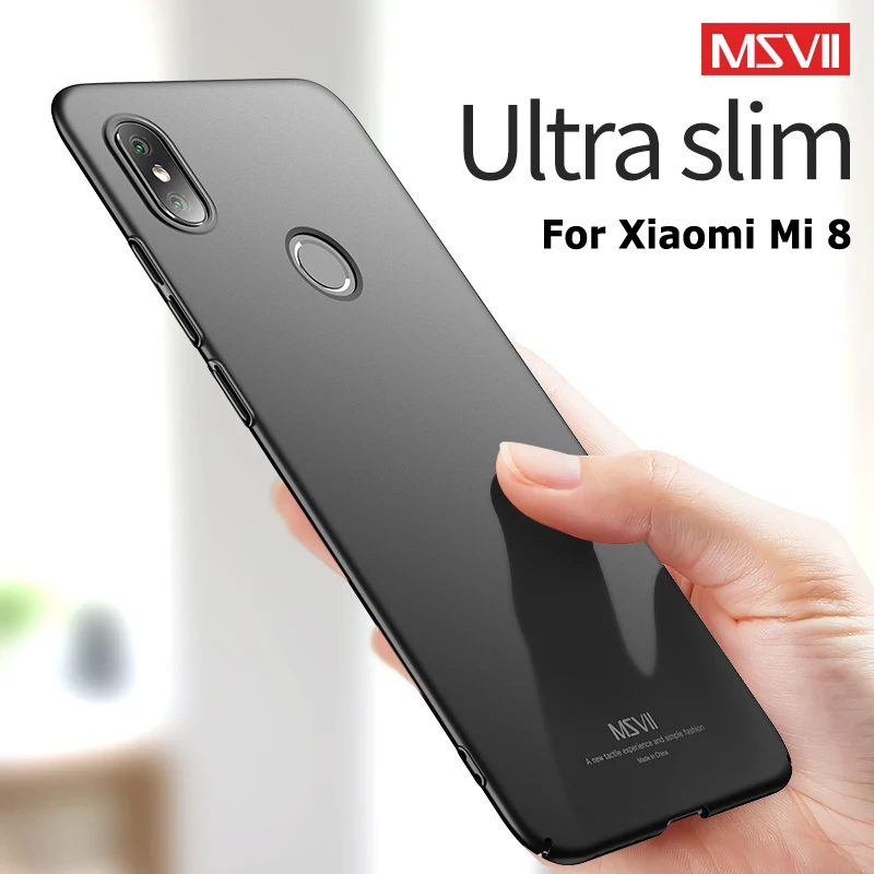 MSVII Чехлы для Xiaomi Mi 8 Pro SE чехол тонкий матовый Mi8 Lite Жесткий ПК Xiomi M8 - Фото №1