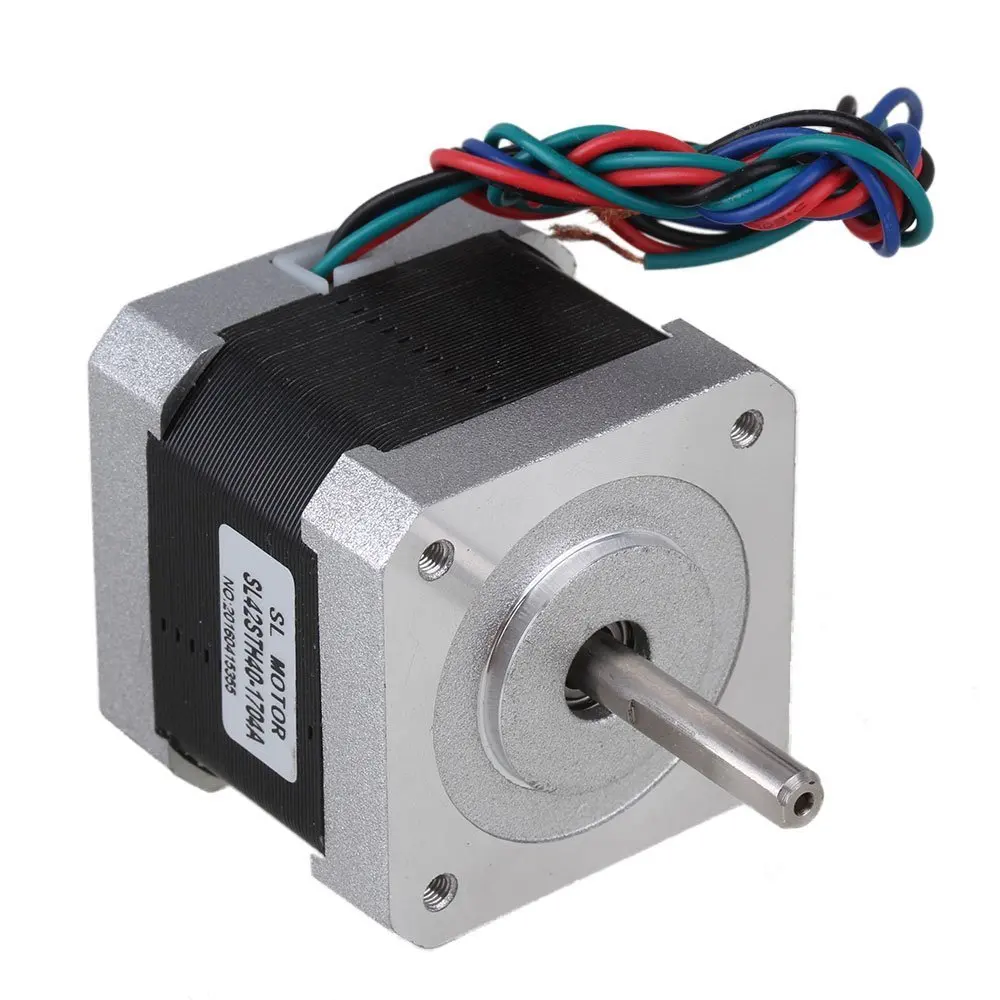 Серебряный двухфазный двигатель 42 мм резьбовой постоянный ток 12 В 1 7 А двухфазные